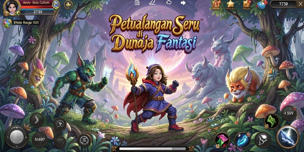 Gameplay seru dalam petualangan fantastis 2739.