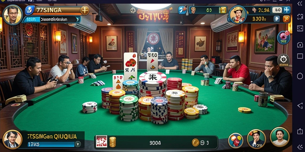 Gameplay seru dan kompetitif dari 77SINGA di QiuQiu.