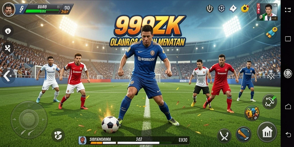 Screenshot gameplay 999ZK yang menampilkan aksi olahraga seru.