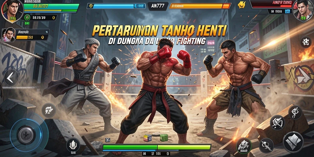 Tampilan gameplay AN777 yang menegangkan saat pertarungan.