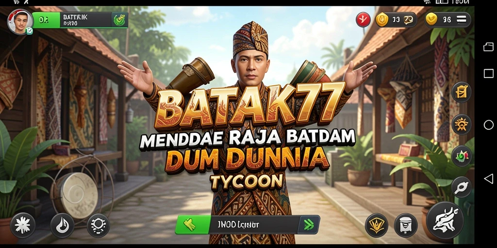 Gameplay seru BATIK77 yang menampilkan desain batik yang unik.