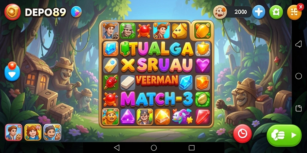 DEPO89 menampilkan gameplay seru dan grafis menarik dalam permainan Match-3.