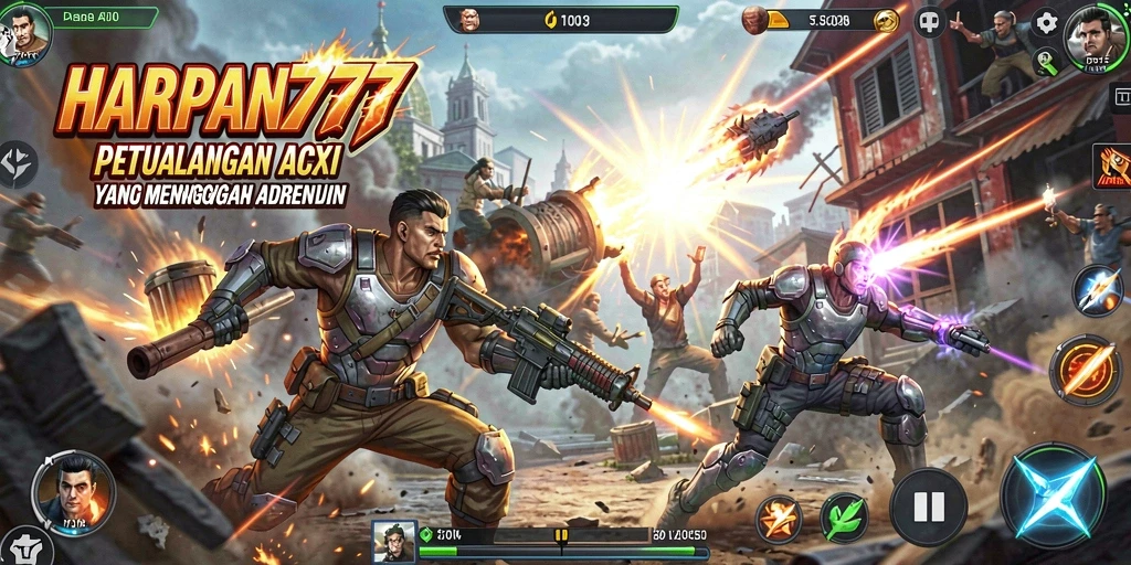 Tangkapan layar utama HARAPAN777 menampilkan aksi seru dalam gameplay.
