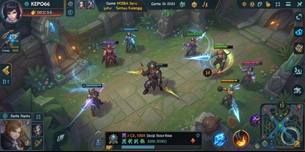 Tangkapan layar gameplay menampilkan pertempuran sengit dalam <strong>KEPO66</strong>.