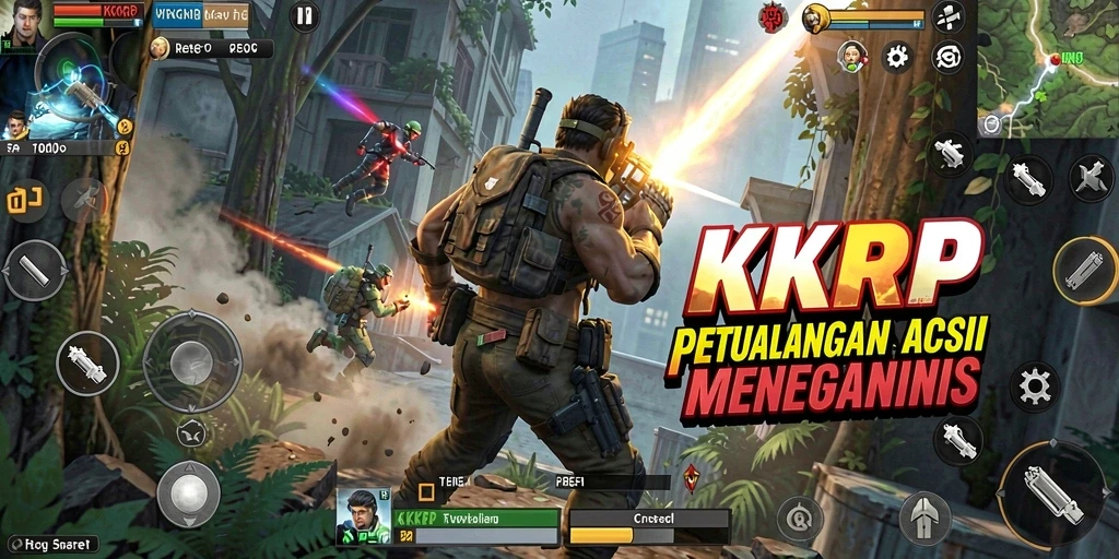 Screenshot gameplay KKRP yang menunjukkan aksi pertarungan mendebarkan.