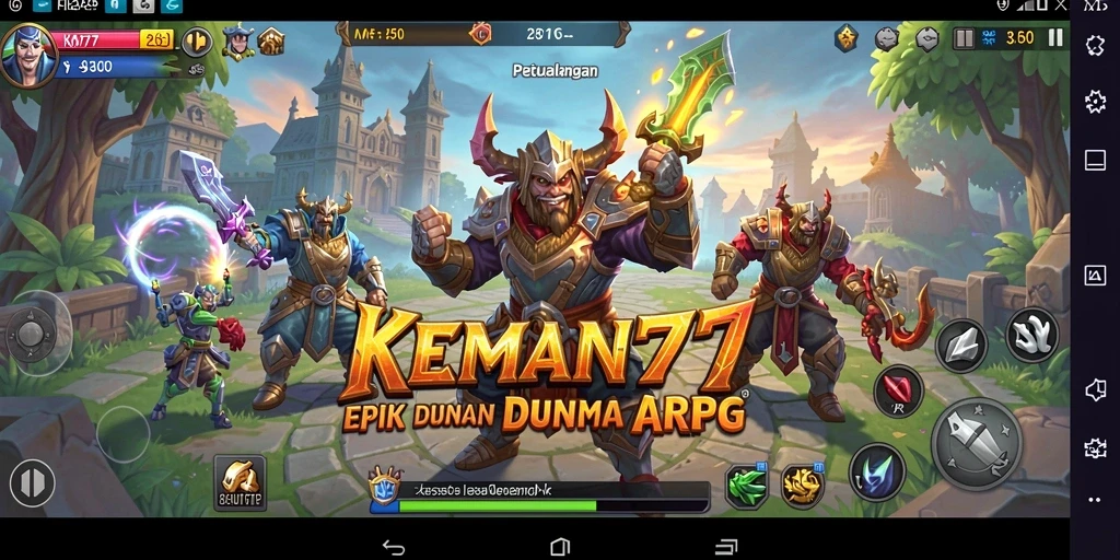Tampilan menarik dari gameplay ARPG yang penuh aksi di KM777.