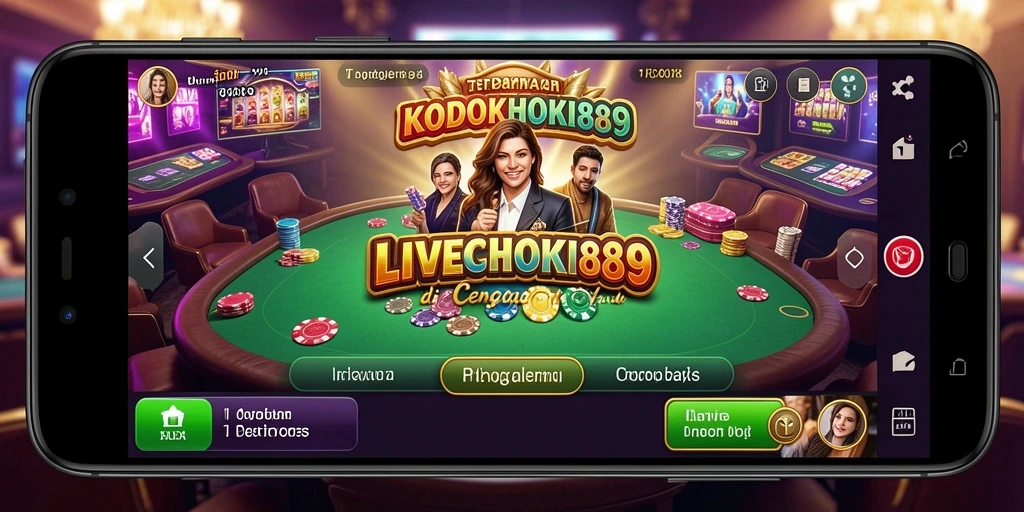 Tampilan gameplay seru Live Casino di KODOKHOKI889.