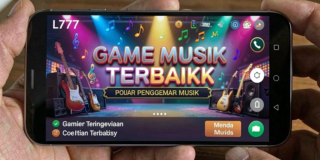 Screenshot gameplay L777 menampilkan pengalaman bermain musik yang interaktif dan seru.