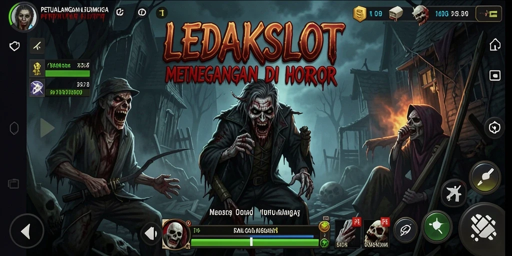 Tampilan gameplay LEDAKSLOT yang mencekam dan menegangkan.