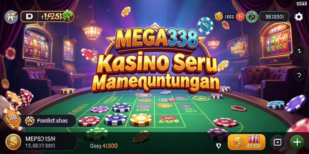 Screenshot MEGA338 menampilkan aksi mendebarkan dalam permainan Kasino.
