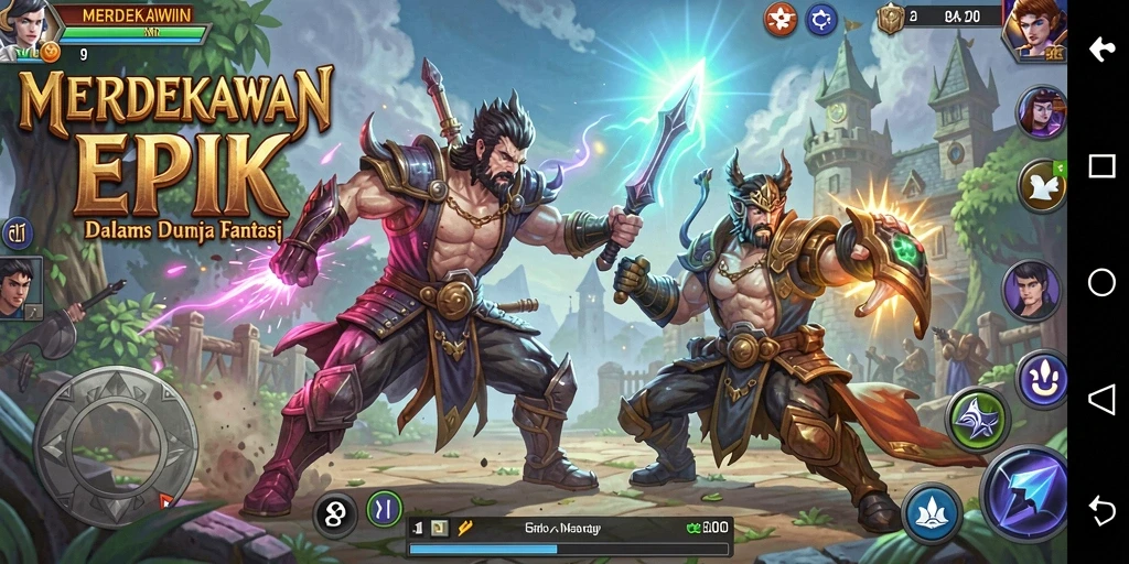 Gameplay ARPG MERDEKAWIN yang mendebarkan dan penuh aksi.
