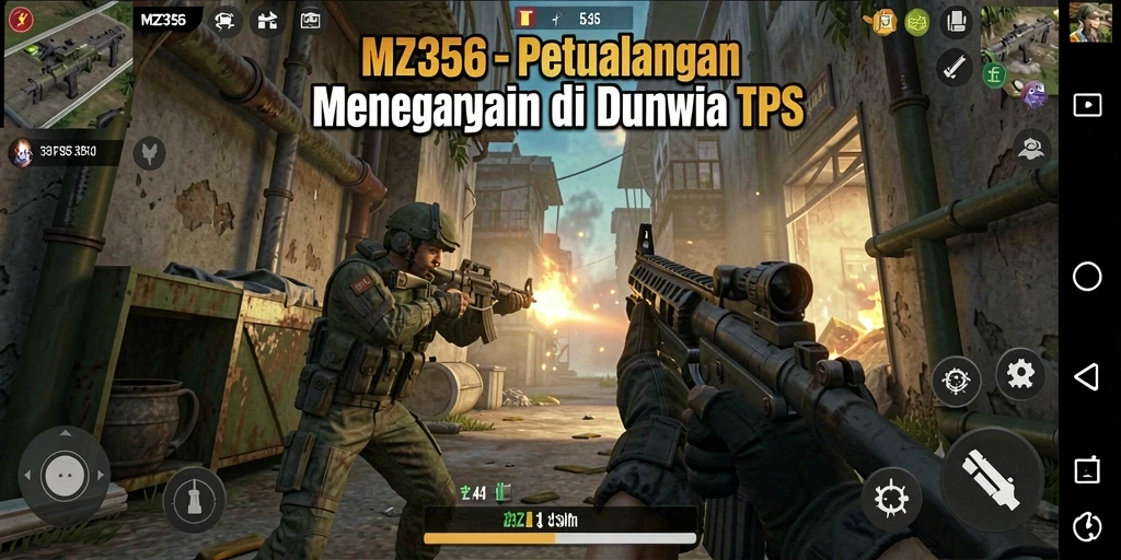 Gameplay mendebarkan MZ356 dalam aksi TPS.