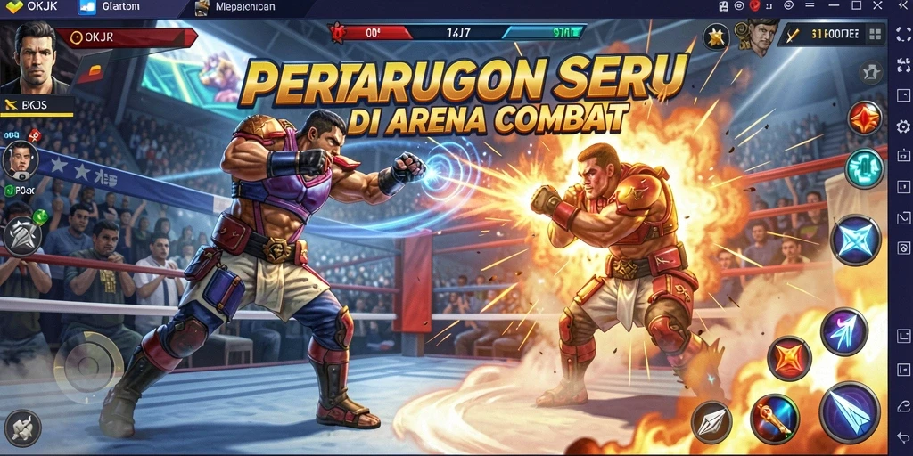Tampilan aksi mendebarkan dalam gameplay OKJK.