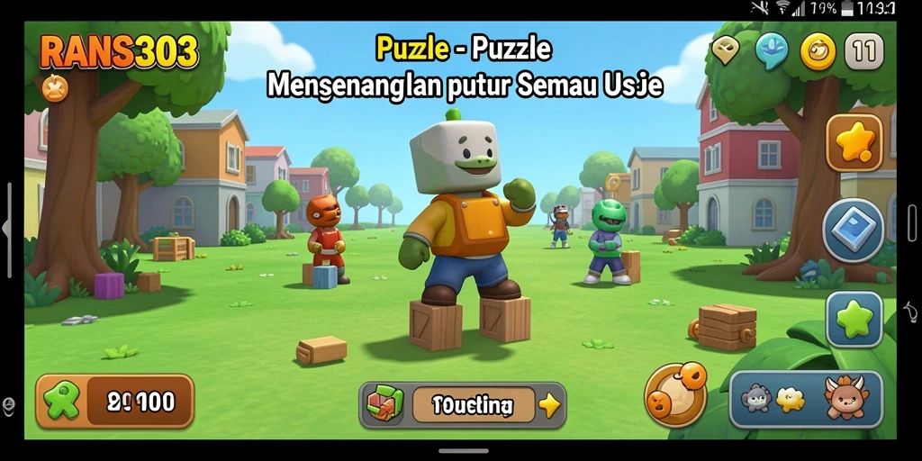 Tangkapan layar gameplay RANS303 yang menampilkan tantangan puzzle seru.