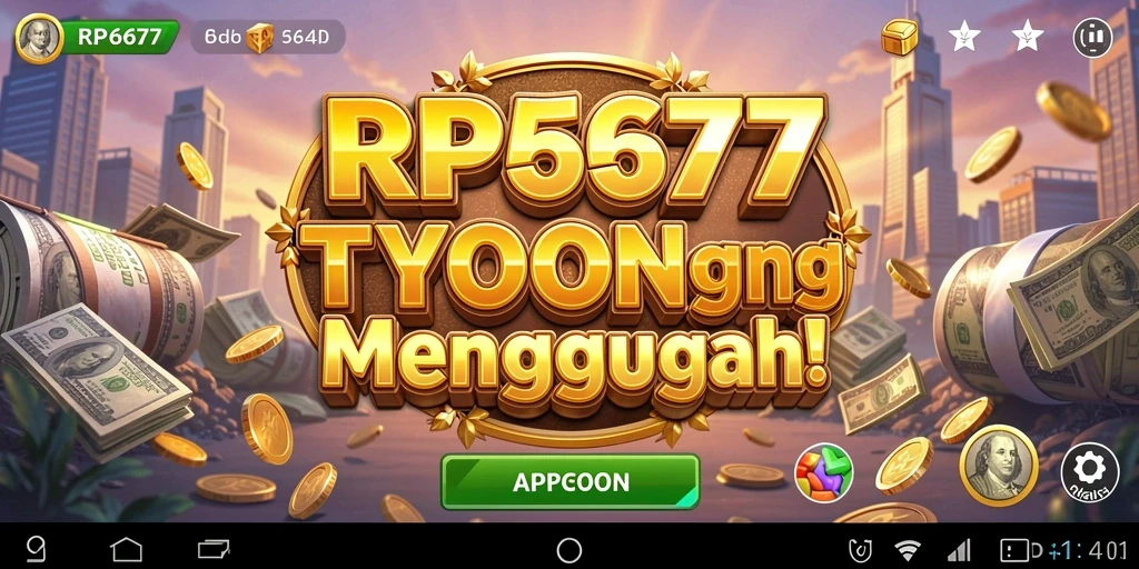 Screenshot menampilkan gameplay Tycoon yang seru dan mendebarkan.
