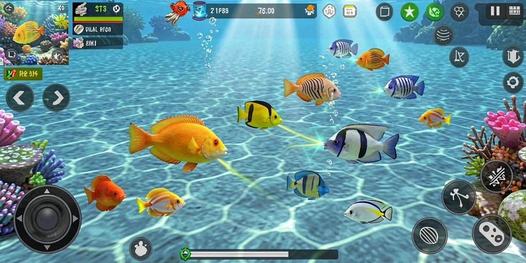 Tangkapan layar gameplay seru Tembak Ikan RP8.