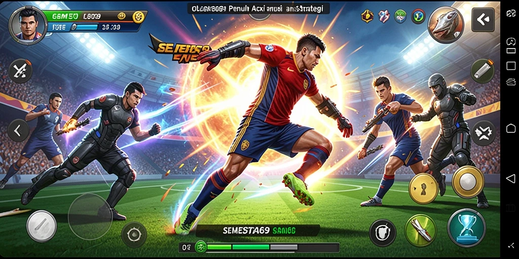 Gameplay SEMESTA69 yang seru dan menantang di arena olahraga.