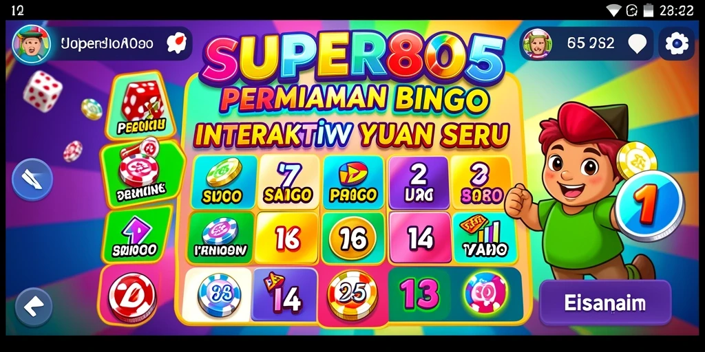 Tangkapan layar gameplay Bingo SUPER805 yang menarik dan interaktif.